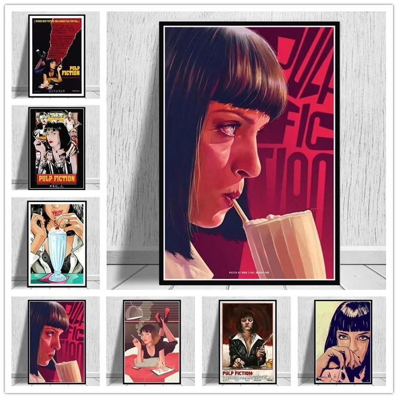 Pulp Fiction Quentin Tarantino Posters And Prints Canvas Painting Wall Art Picture Vintage Movie Decorative Home Decor Affiche
Pulp Fiction Quentin Tarantino Posters And Prints Canvas Painting Wall Art Picture Vintage Movie Decorative Home Decor Affiche