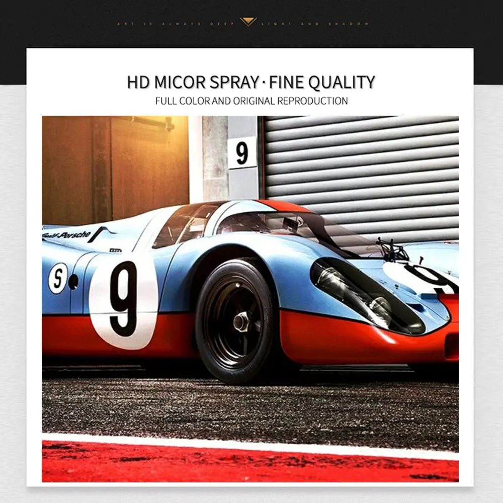 

24 Hours Of Le Mans 917 RS Racing Car Poster Painting Canvas Print Nordic Home Decor Wall Art Picture For Living Room Frameless