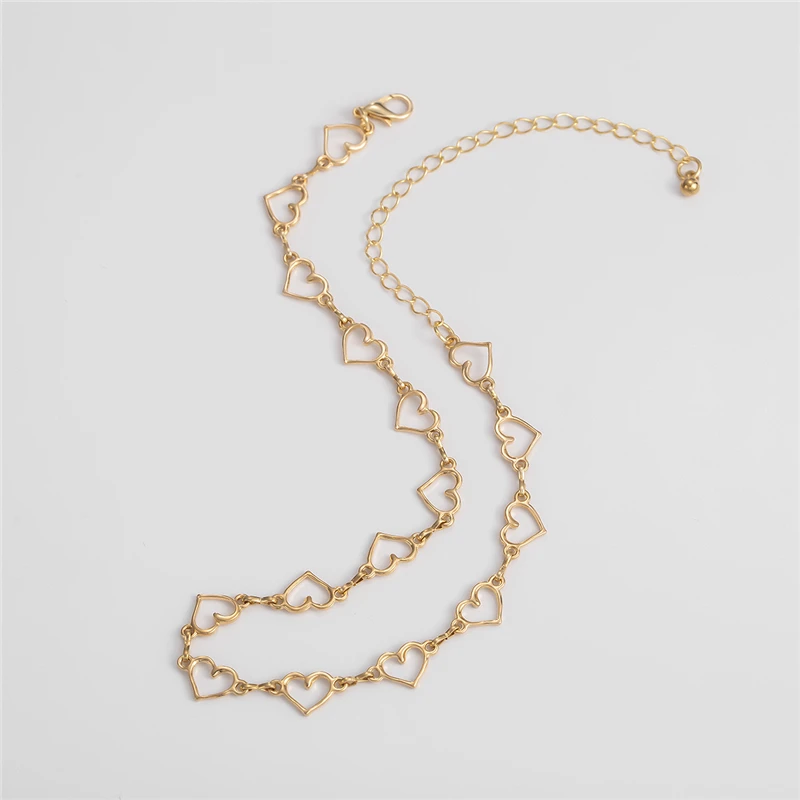 Ailodo Sweet Love Heart Choker Necklace For Women Gold Silver Color Short Chain Statement Necklace Fashion Jewelry Gift 20MAY41
Ailodo Sweet Love Heart Choker Necklace For Women Gold Silver Color Short Chain Statement Necklace Fashion Jewelry Gift 20MAY41