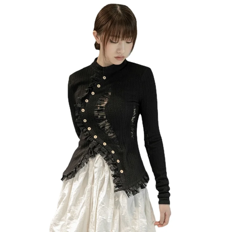 Asymmetrical Lace Hollow Out Cardigan sweater Women Knitted O-Neck Long Sleeve Autumn Winter Loose Female Coat Casual Fashion
Asymmetrical Lace Hollow Out Cardigan sweater Women Knitted O-Neck Long Sleeve Autumn Winter Loose Female Coat Casual Fashion