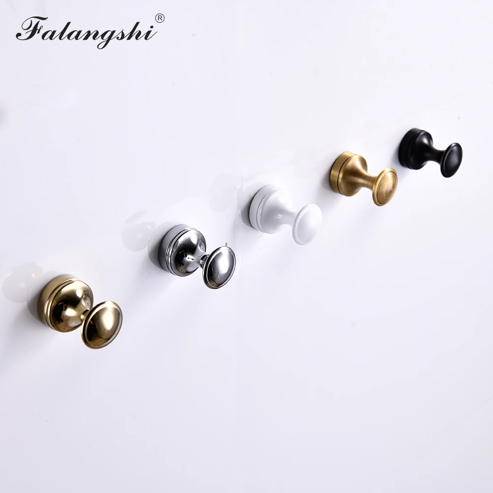 Brass Robe Hook Bathroom Accessories Multiple Colors Wall Clothes Rack Coat Hanger Rustproof Towel Hook WB8105
Brass Robe Hook Bathroom Accessories Multiple Colors Wall Clothes Rack Coat Hanger Rustproof Towel Hook WB8105