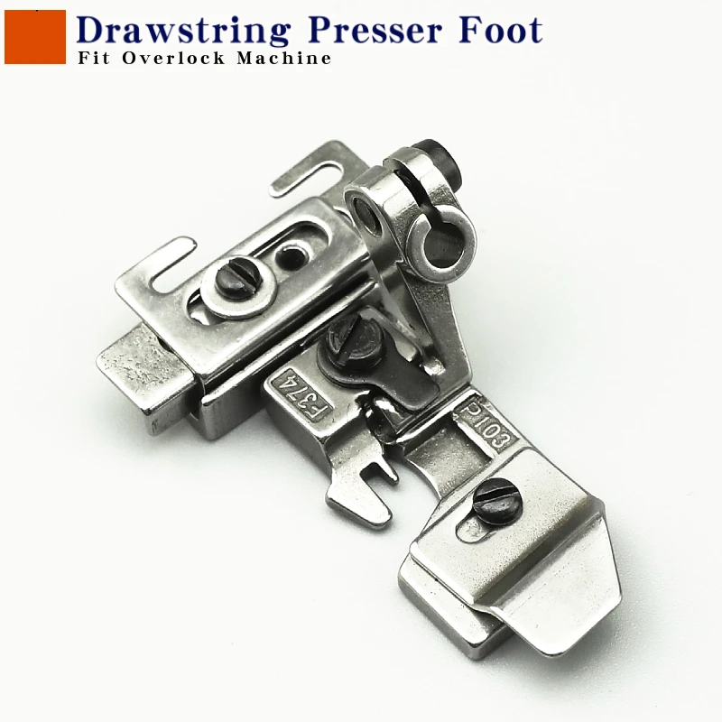 Adjustable Drawstring Presser Foot For Overlock Sewing Machine Fit Siruba 747 757 Pegasus M732 M752 Use For Lace/Tightness Tape
Adjustable Drawstring Presser Foot For Overlock Sewing Machine Fit Siruba 747 757 Pegasus M732 M752 Use For Lace/Tightness Tape