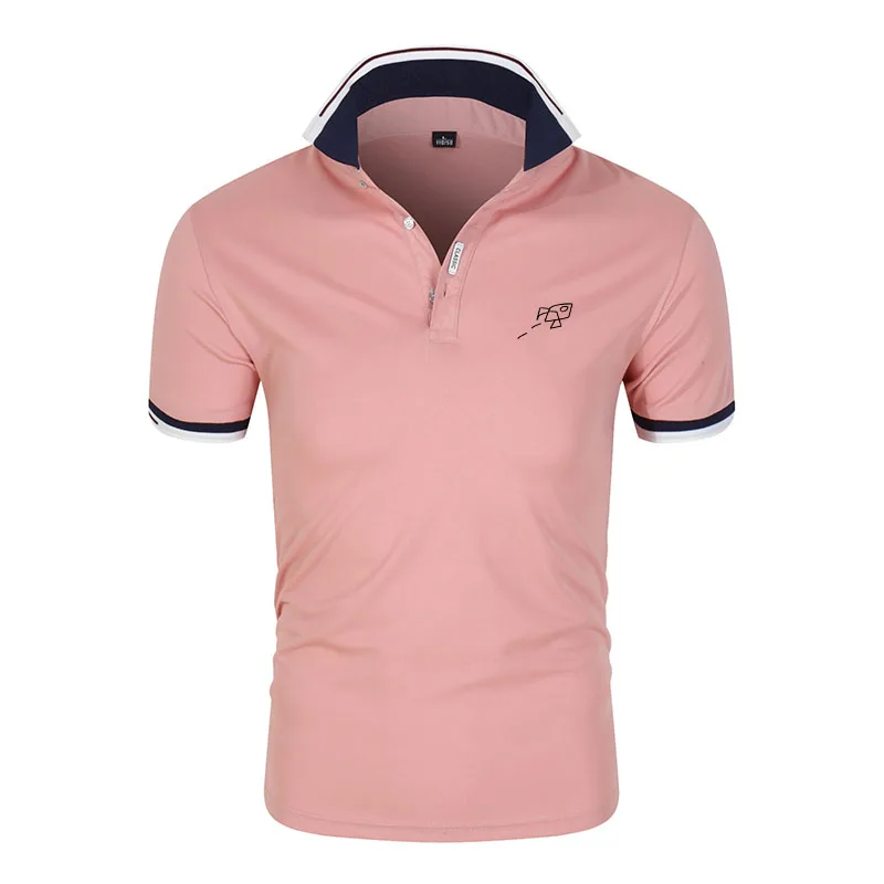 New Clothes Men's Knitted Polo Shirt Contrasting Color Short Sleeve Folded Neckline Breathable Large Size Sports 2021 Men's Polo
New Clothes Men's Knitted Polo Shirt Contrasting Color Short Sleeve Folded Neckline Breathable Large Size Sports 2021 Men's Polo