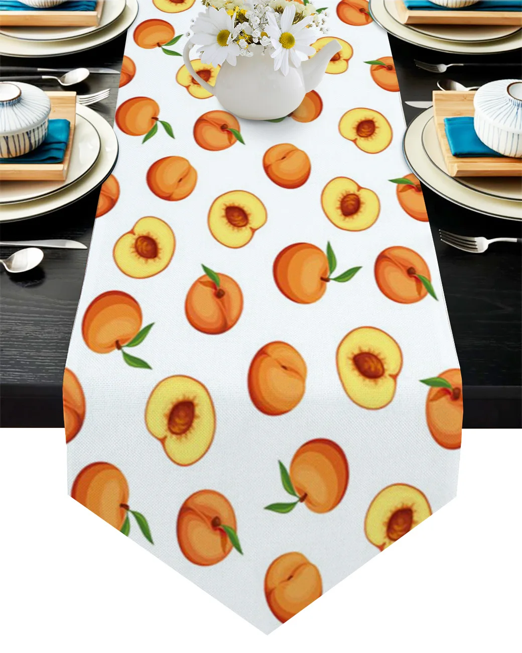 Peach Fruit Table Runner Wedding Decor Cake Tablecloth and Placemat Dinning Table Decoration Table Runner 
Peach Fruit Table Runner Wedding Decor Cake Tablecloth and Placemat Dinning Table Decoration Table Runner