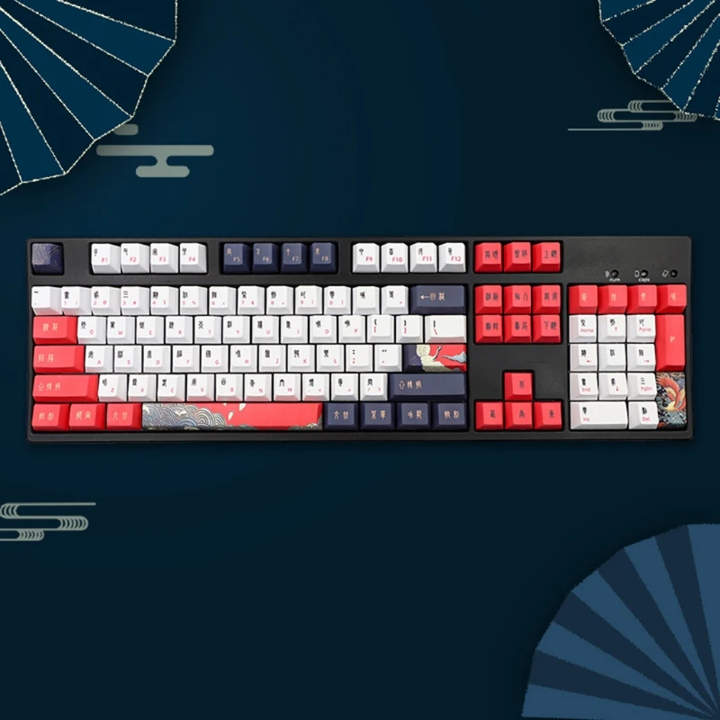 113 Keys Dye-Subbed White Crane PBT Keycaps Set Cherry Profile for GK61/TKL87/108 Mechanical Keyboard ISO Retro Key
113 Keys Dye-Subbed White Crane PBT Keycaps Set Cherry Profile for GK61/TKL87/108 Mechanical Keyboard ISO Retro Key