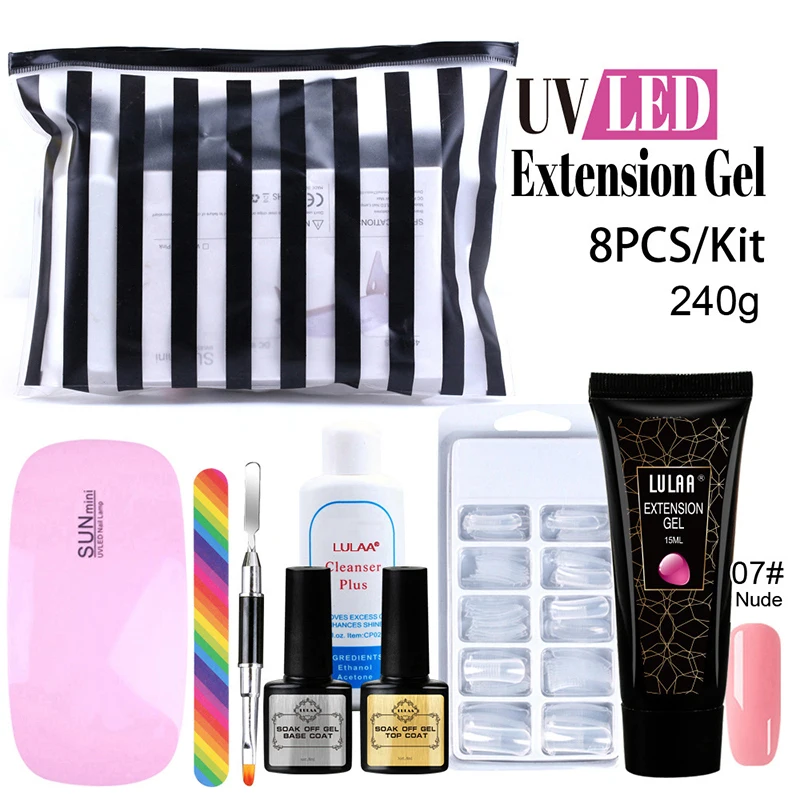 Sets For Nail Extensions UV Led Lamp Dryer With Nail Polish Semi Permanent Complete Gel Professional Manicure Pedicure Nail Kit 
Sets For Nail Extensions UV Led Lamp Dryer With Nail Polish Semi Permanent Complete Gel Professional Manicure Pedicure Nail Kit