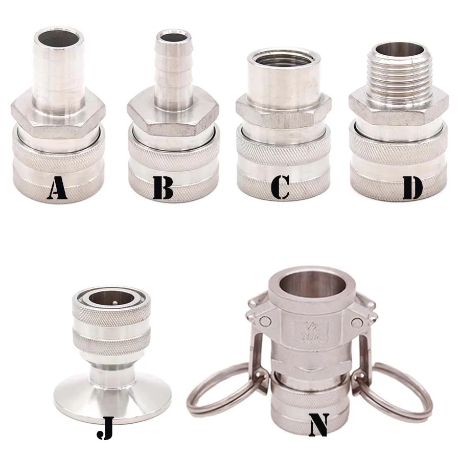 Homebrew Beer Female Quick Disconnect 304 Stainless Steel Ball Lock Style
Homebrew Beer Female Quick Disconnect 304 Stainless Steel Ball Lock Style