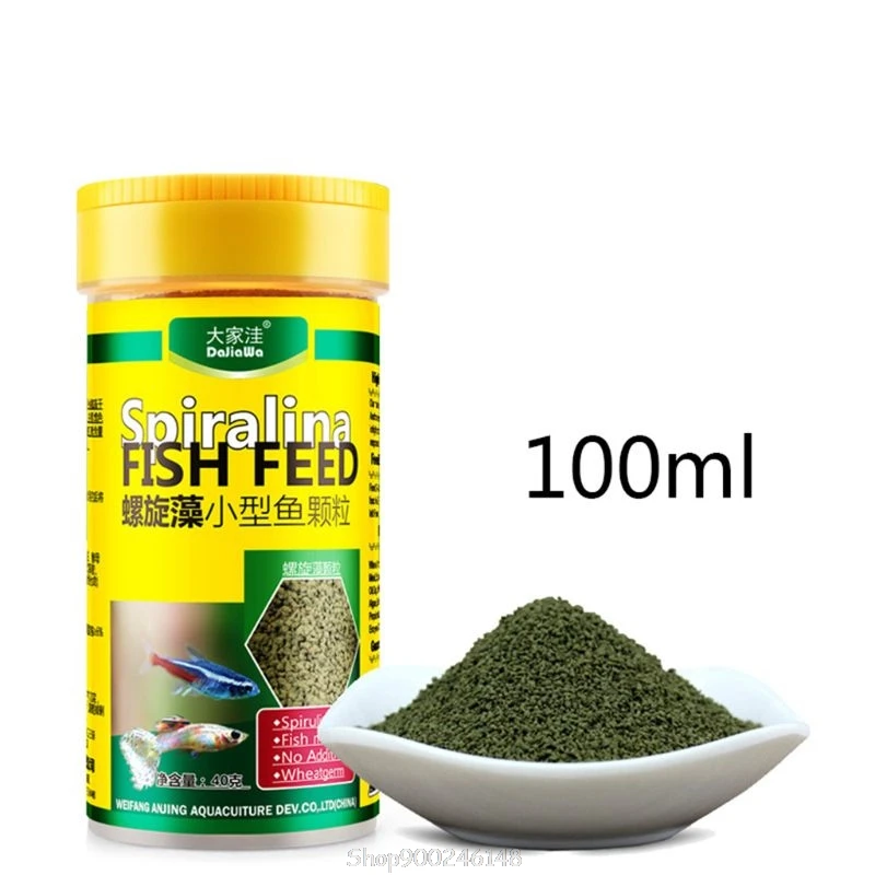 Спирулина еда Тропические рыбы питание для аквариума цвет Улучшенная S19 20 Прямая