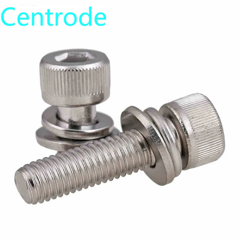 304 нержавеющая сталь Три Сочетание hexscrew головки блока цилиндров со своим