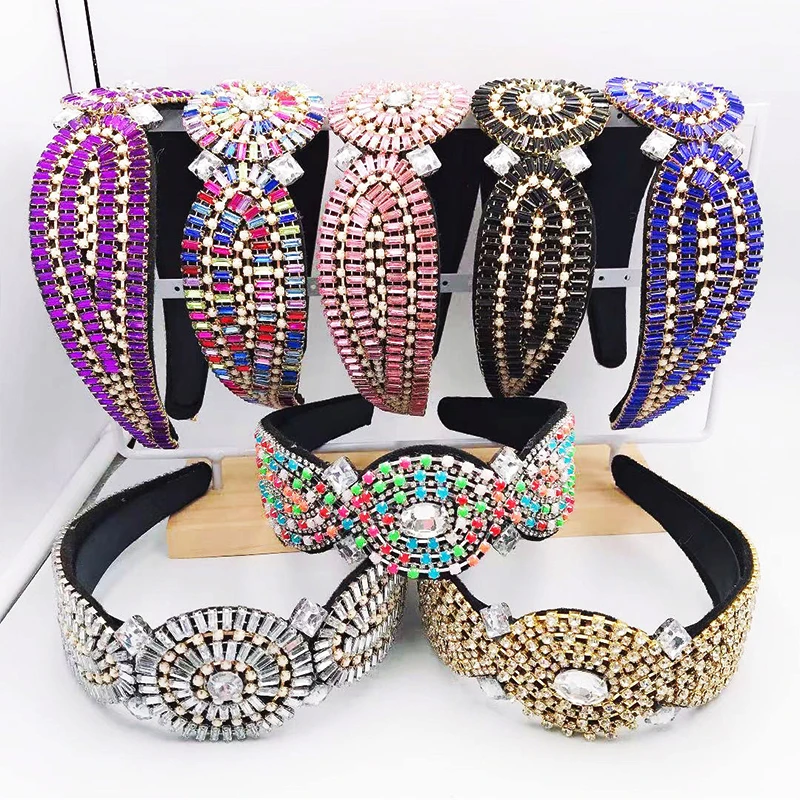 Luxury Full Colorful Crystal Baroque Vintage Tiara Headbands Bohemia Diamante Hairbands For Women Rhinestone Hair Accessories
Luxury Full Colorful Crystal Baroque Vintage Tiara Headbands Bohemia Diamante Hairbands For Women Rhinestone Hair Accessories