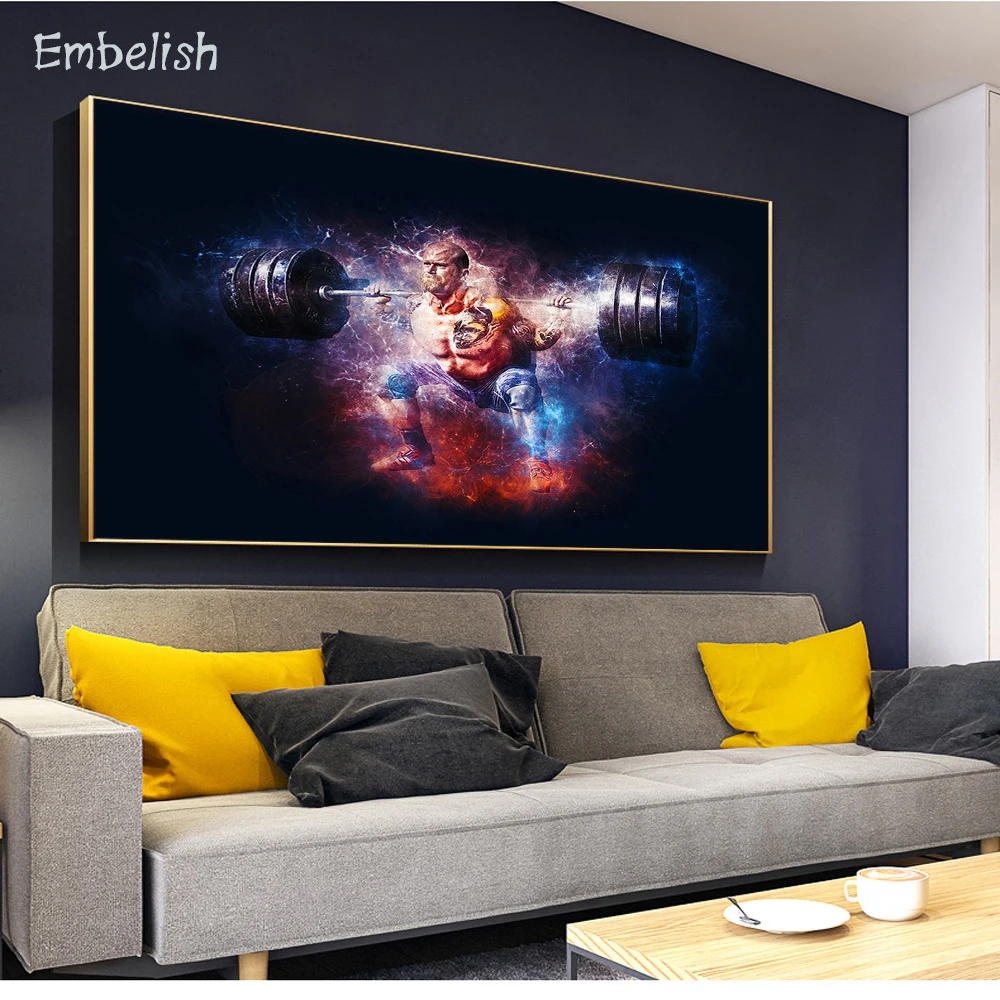 1 Pieces Man With Barbell Abstract Wall Art Posters For Living Room Modern HOme Decor Pictures HD Print Canvas Oil Paintings
1 Pieces Man With Barbell Abstract Wall Art Posters For Living Room Modern HOme Decor Pictures HD Print Canvas Oil Paintings