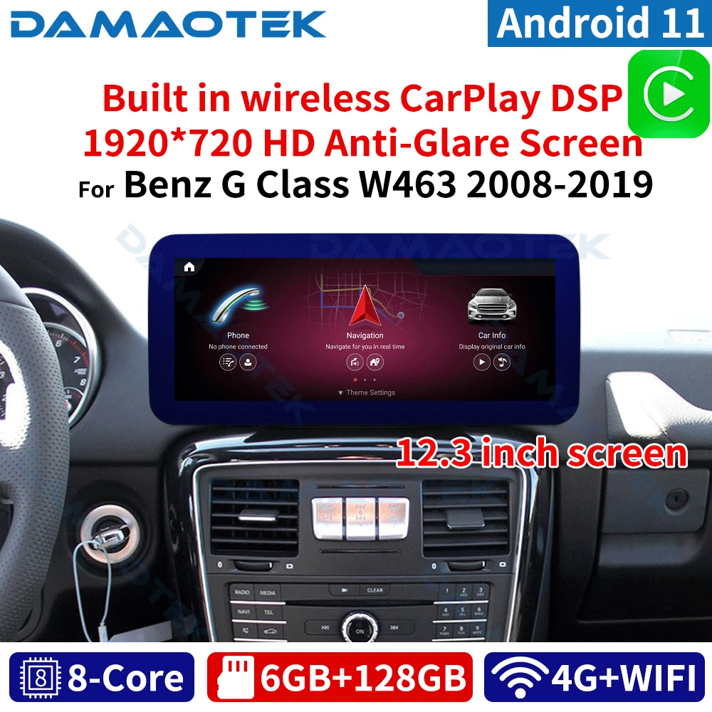 DamaoTek Android 11 12.3” 6G 128G Car Multimidia Player Navigation GPS For Mercedes Benz G Class W463 2008-2018 NTG 4.0 4.5 5.0
DamaoTek Android 11 12.3” 6G 128G Car Multimidia Player Navigation GPS For Mercedes Benz G Class W463 2008-2018 NTG 4.0 4.5 5.0