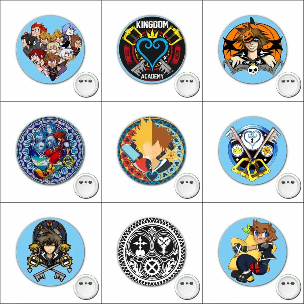 1pcs Game Kingdom Hearts Cosplay Badge Cartoon Pins Brooch for Clothes Accessories Backpacks bags Button Badges
1pcs Game Kingdom Hearts Cosplay Badge Cartoon Pins Brooch for Clothes Accessories Backpacks bags Button Badges
