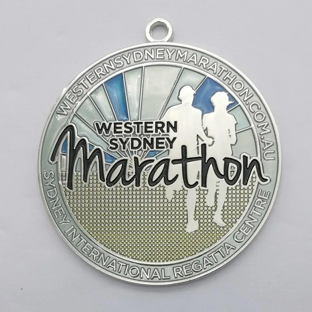 3D Marathon Metal Sports Trophy Medals Custom Metal Running Medals with Ribbon 
3D Marathon Metal Sports Trophy Medals Custom Metal Running Medals with Ribbon