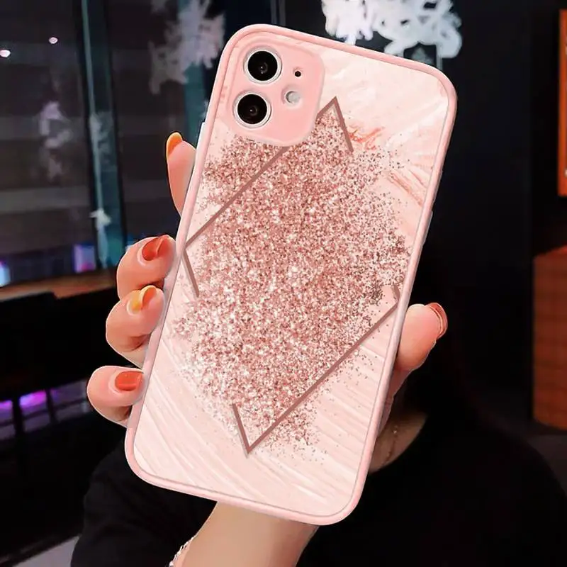 Gold Rose Love heart Phone Case Pink matte transparent For iPhone 7 8 x xs xr 11 12 pro plus max mini Clear Funda 
Gold Rose Love heart Phone Case Pink matte transparent For iPhone 7 8 x xs xr 11 12 pro plus max mini Clear Funda
