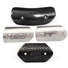 Motorcycle Exhaust Pipe Carbon Fiber Protector Heat Shield Cover Guard Anti-scalding Cover For CB650F Z900 TMAX530 CB400 XMAX300