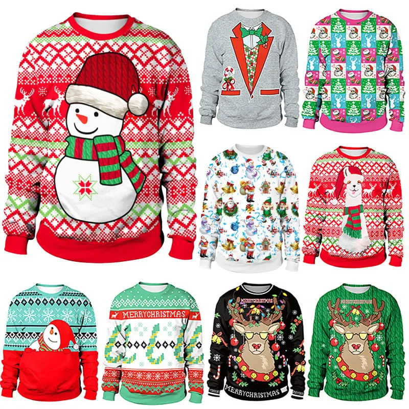 Ugly Christmas Printed Funny Women Long Sleeve Sweatshirt Pullovers Hoodies Tops
Ugly Christmas Printed Funny Women Long Sleeve Sweatshirt Pullovers Hoodies Tops