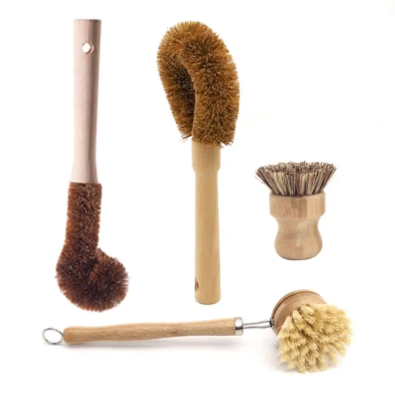 Plant Based Cleaning Brush Set 4 Piece, Beech Wood and Coconut Bristle Wooden Pan and Pot Cleaning Brush - Bottle Brush
Plant Based Cleaning Brush Set 4 Piece, Beech Wood and Coconut Bristle Wooden Pan and Pot Cleaning Brush - Bottle Brush