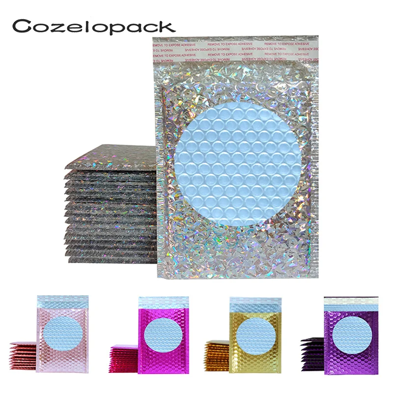 10 шт 15x20 см цветные металлические Пузырьковые почтовые пакеты из фольги