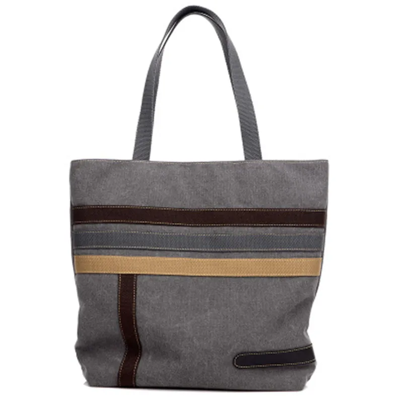 The new big bag contracted canvas bag handbag joker single shoulder bag handbag ms students tote bag package 
The new big bag contracted canvas bag handbag joker single shoulder bag handbag ms students tote bag package