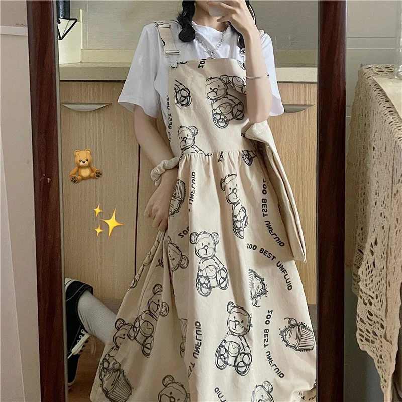 Japanese Style Suspender Long Skirt Girl Summer Clothes 2021 New Junior High School Student Cute Bear Dress Suit
Japanese Style Suspender Long Skirt Girl Summer Clothes 2021 New Junior High School Student Cute Bear Dress Suit