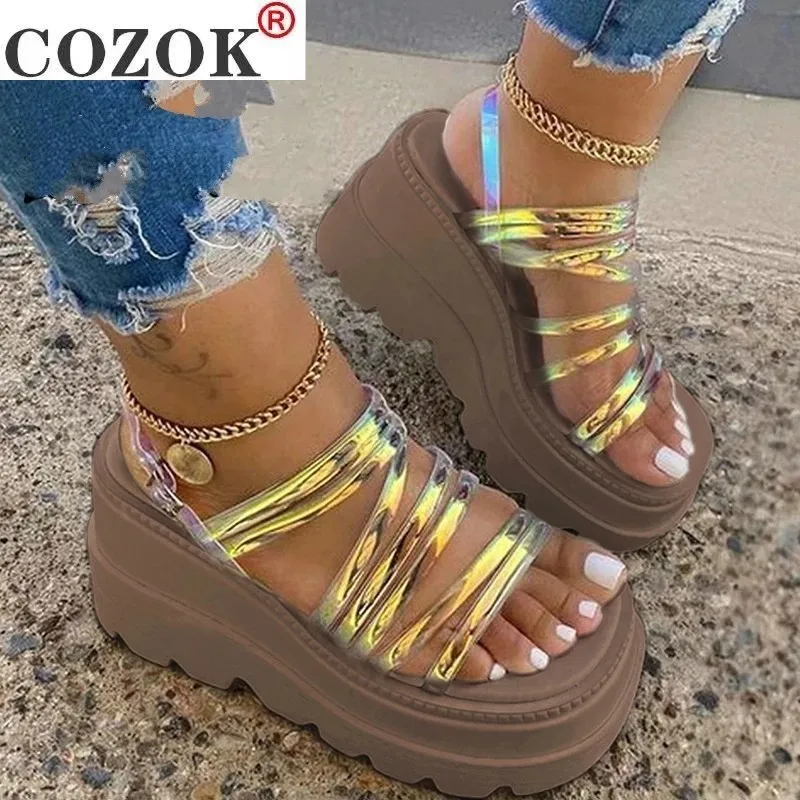 Summer New Style Buckle Women Casual Sandals Fashion Thick-soled Waterproof Platform Slope with Women Sandals Plus Size 43
Summer New Style Buckle Women Casual Sandals Fashion Thick-soled Waterproof Platform Slope with Women Sandals Plus Size 43