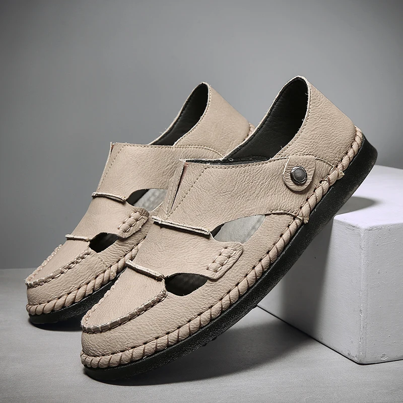 Summer Men's Sandals Casual Beach Shoes High Quality Soft Sole Sandals Retro Style Trendy Mens Shoes
Summer Men's Sandals Casual Beach Shoes High Quality Soft Sole Sandals Retro Style Trendy Mens Shoes