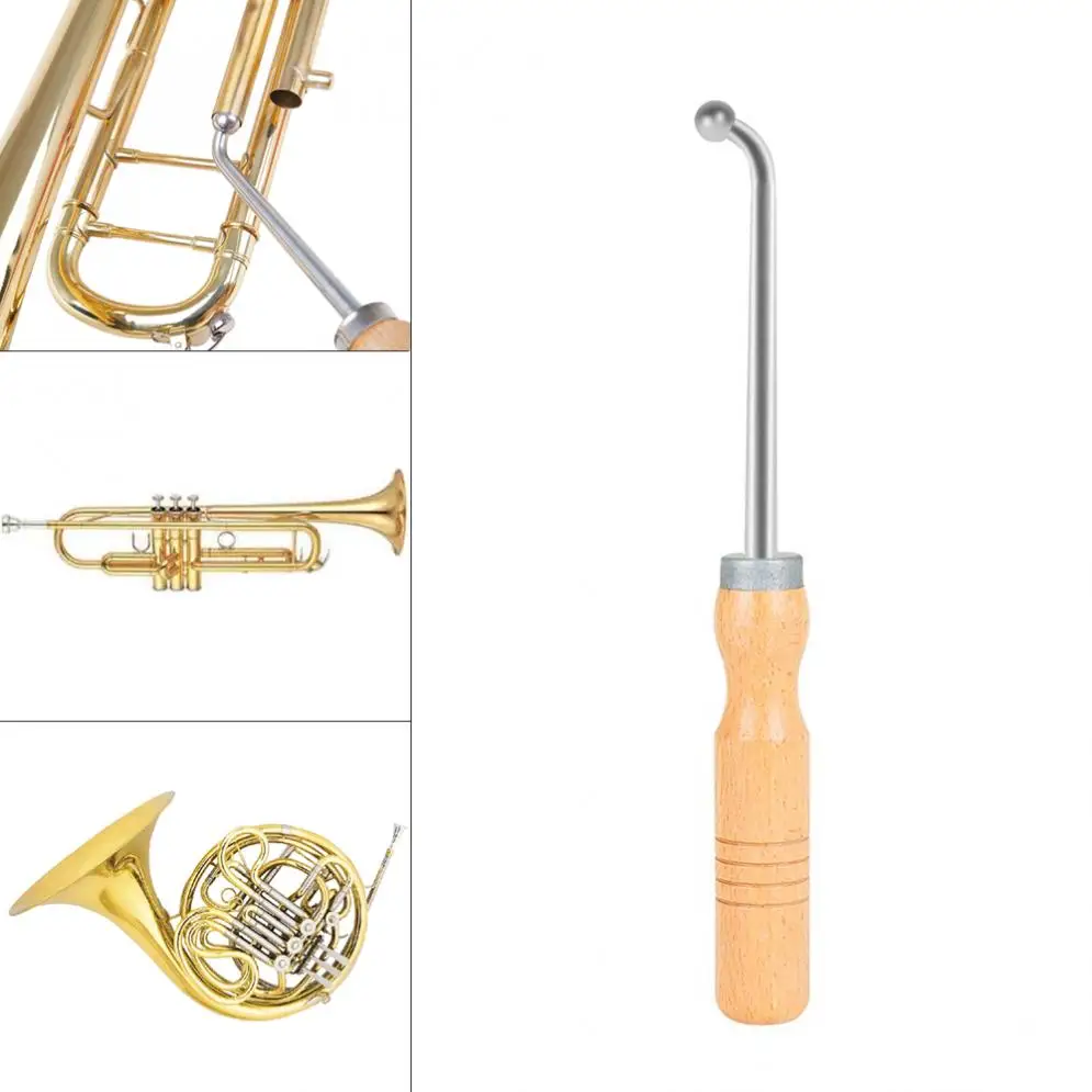 Alloy Trumpet Elbow Repair Tool French Horn Maintenance Care Wrench with Solid Wood Comfortable Handle
Alloy Trumpet Elbow Repair Tool French Horn Maintenance Care Wrench with Solid Wood Comfortable Handle