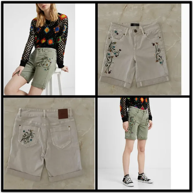 2020 новые модные зарубежные испанские desigual женские эластичные шорты с вышивкой
2020 новые модные зарубежные испанские desigual женские эластичные шорты с вышивкой