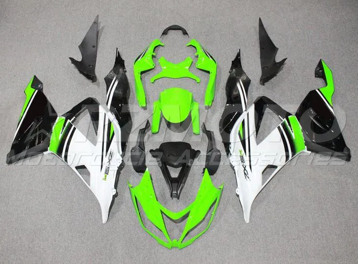 Литьевая пресс-форма, новый комплект обтекателей из АБС-пластика для kawasaki Ninja ZX-6R ZX6R 2013 2014 2015 2016 2017 2018 Комплект кузова белого и зеленого цвета 
Литьевая пресс-форма, новый комплект обтекателей из АБС-пластика для kawasaki Ninja ZX-6R ZX6R 2013 2014 2015 2016 2017 2018 Комплект кузова белого и зеленого цвета