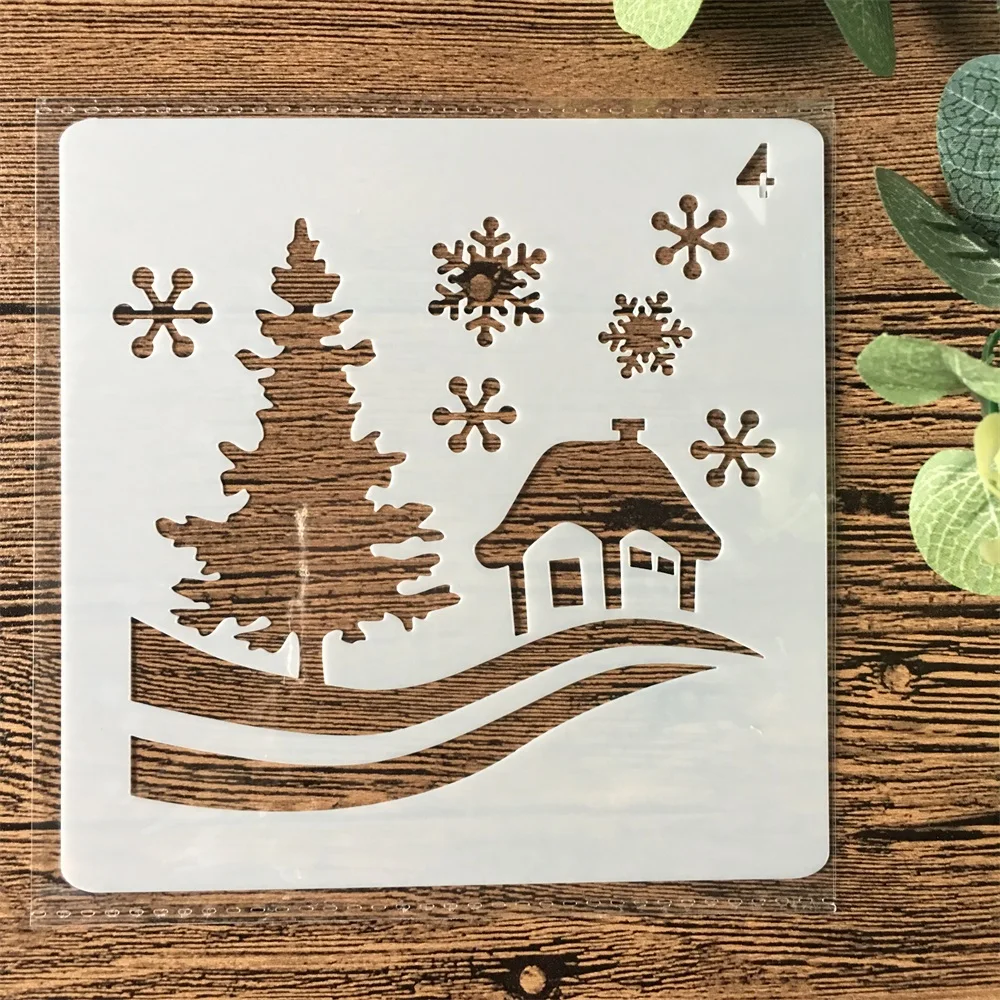 9Pcs 13cm Christmas Santa Clause Reindeer Snow DIY Layering Stencils Painting Scrapbook Coloring Embossing Decorative Template
9Pcs 13cm Christmas Santa Clause Reindeer Snow DIY Layering Stencils Painting Scrapbook Coloring Embossing Decorative Template