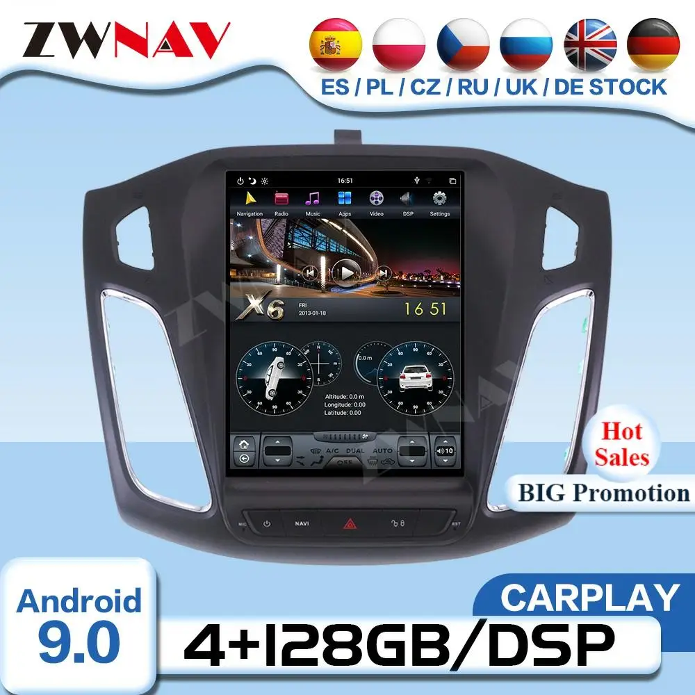Carplay Tesla Screen Android Player For Ford Focus 2012 2013 2014 2015 2016 2017 2018 GPS Radio Receiver Audio Stereo Head Unit
Carplay Tesla Screen Android Player For Ford Focus 2012 2013 2014 2015 2016 2017 2018 GPS Radio Receiver Audio Stereo Head Unit