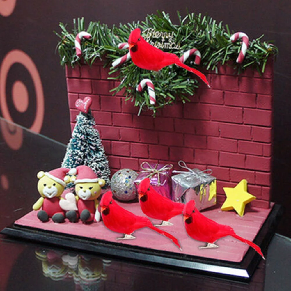 12pcs Artificial Red Birds Clip-on Cardinals Feathered Birds Christmas Ornaments Xmas Decoration New
12pcs Artificial Red Birds Clip-on Cardinals Feathered Birds Christmas Ornaments Xmas Decoration New