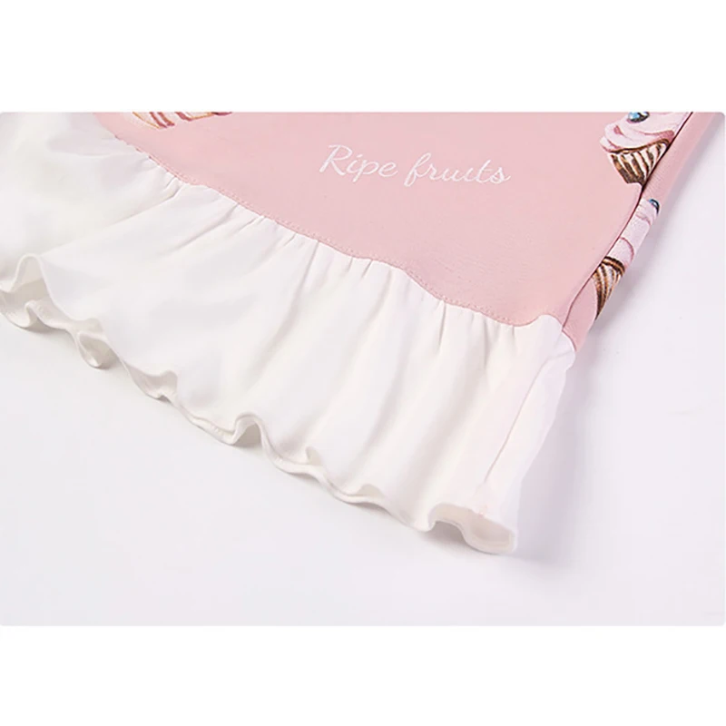 Cute Girl Casual Sleepwear Dress Summer Fashion Nightdress 100% Cotton Short Sleeve Thin Print Satin O-Neck Nightgowns 
Cute Girl Casual Sleepwear Dress Summer Fashion Nightdress 100% Cotton Short Sleeve Thin Print Satin O-Neck Nightgowns