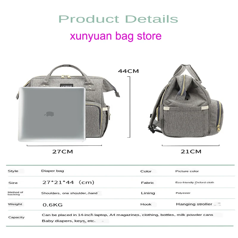 Mummy Large Capacity Stroller Bag Mom Baby Multi-function Waterproof Outdoor Travel Diaper Bags
Mummy Large Capacity Stroller Bag Mom Baby Multi-function Waterproof Outdoor Travel Diaper Bags