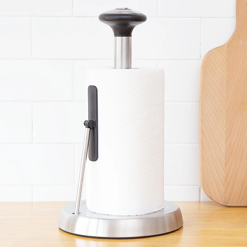 Paper Towel Rack Kitchen One-Hand Tear-Pull Vertical Wiping Hand Floor Non-Perforated Roll Paper Holder XHC88
Paper Towel Rack Kitchen One-Hand Tear-Pull Vertical Wiping Hand Floor Non-Perforated Roll Paper Holder XHC88