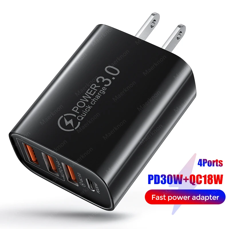 48W Fast Phone Charger Quick Charge 3.0 4.0 PD 30W Wall Mobile Phone Charger For iPhone 12 11 Xiaomi Samsung USB Type C Charger
48W Fast Phone Charger Quick Charge 3.0 4.0 PD 30W Wall Mobile Phone Charger For iPhone 12 11 Xiaomi Samsung USB Type C Charger