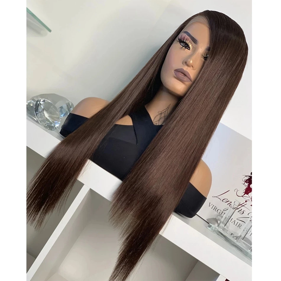 chocolate Brown Silk Base 13x6 Transparent Lace Front Wigs with Baby Hair Highlight Straigh Full Lace Human Hair Wig 360 Frontal
chocolate Brown Silk Base 13x6 Transparent Lace Front Wigs with Baby Hair Highlight Straigh Full Lace Human Hair Wig 360 Frontal