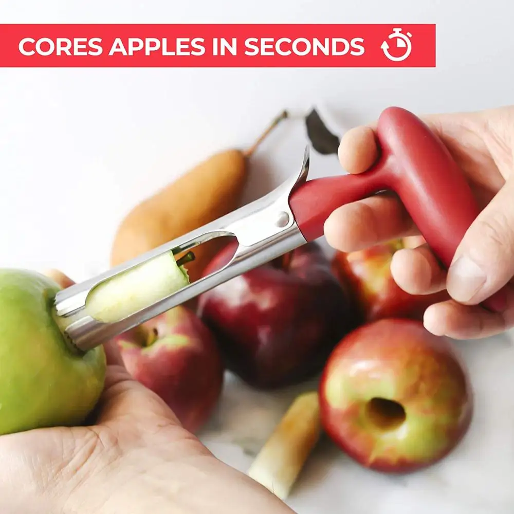 Newness Premium Apple Corer Remover Stainless Steel Apple Pineapple Pear Core Remover Cupcake Corer Kitchen Gadgets
Newness Premium Apple Corer Remover Stainless Steel Apple Pineapple Pear Core Remover Cupcake Corer Kitchen Gadgets