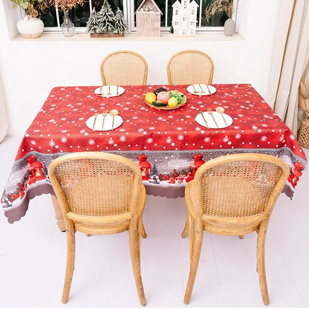 180*144cm Table Cloth Runner Christmas New Year Party Decorations Tablecloth Santa Snowman Elk Dinner Square Table Cover
180*144cm Table Cloth Runner Christmas New Year Party Decorations Tablecloth Santa Snowman Elk Dinner Square Table Cover