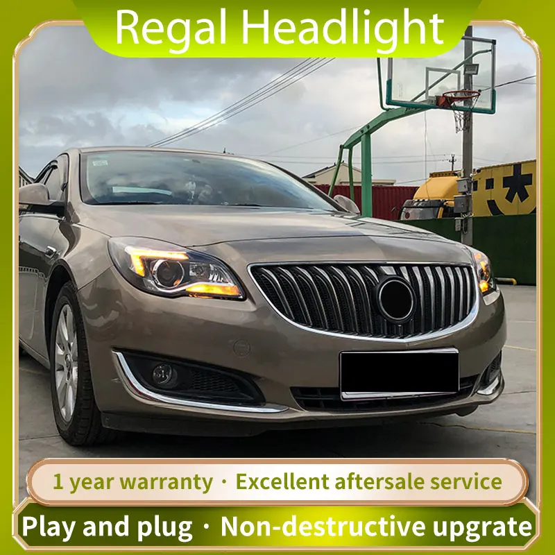 Для фар Buick Insignia фары 2014-2017 светодиодный ксеноновый проектор | Автомобили и