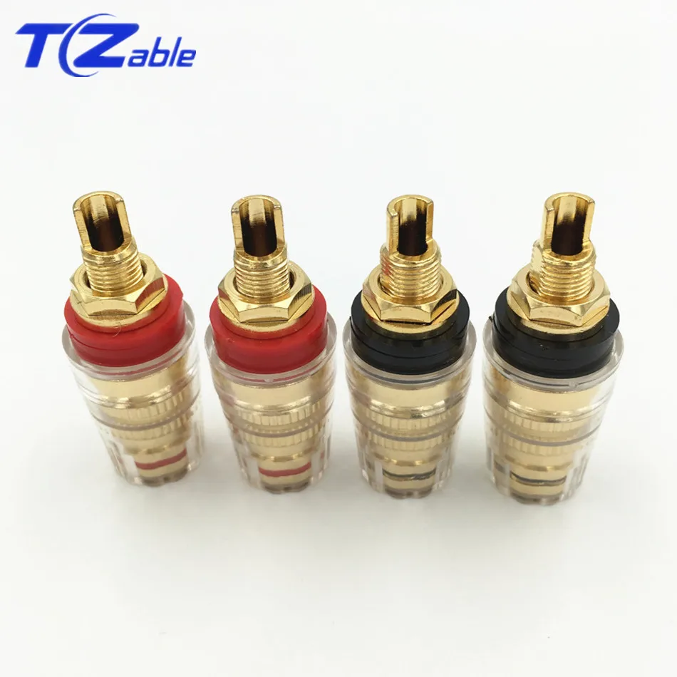 8pcs Banana Plug Terminal Binding Post Gold Plated Copper Socket For Speakers AUX Jack Conector Banana Hifi Audio Amplifier
8pcs Banana Plug Terminal Binding Post Gold Plated Copper Socket For Speakers AUX Jack Conector Banana Hifi Audio Amplifier