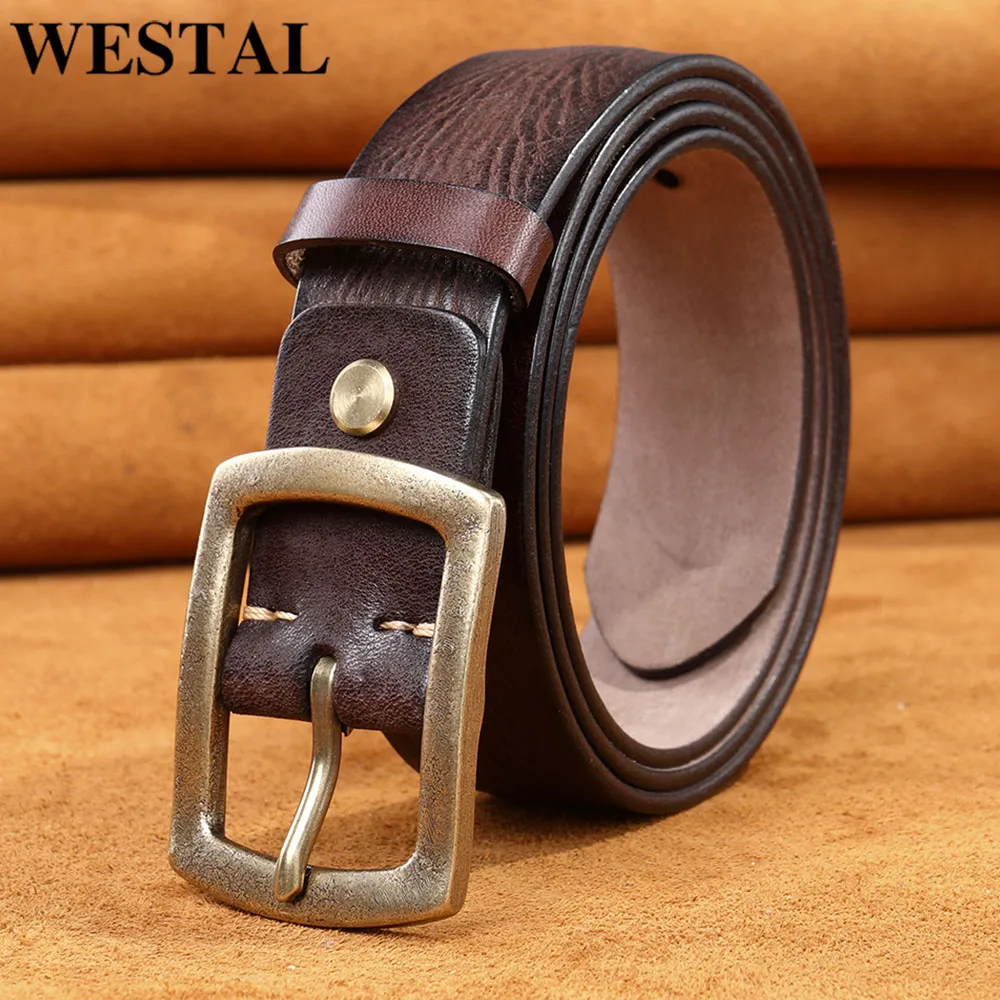 WESTAL Men Belt Male High Quality Leather Belt Men Genuine Leather Strap Luxury Pin Buckle Belts for Pants Vintage Jeans Belts
WESTAL Men Belt Male High Quality Leather Belt Men Genuine Leather Strap Luxury Pin Buckle Belts for Pants Vintage Jeans Belts