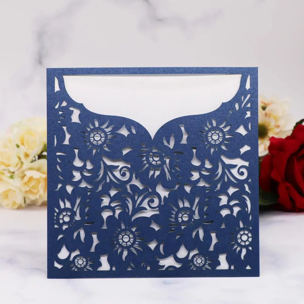 40pcs/lot Wedding Invitation Card Exquisite Flower Pocket Invitation Card Engagements Celebration Invitation Card 
40pcs/lot Wedding Invitation Card Exquisite Flower Pocket Invitation Card Engagements Celebration Invitation Card