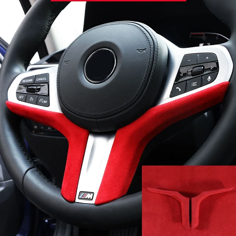 2PCS Car Steering Wheel Decoration Cover Trim Red Suede Interior Trim for BMW- 3 Series 320I 325I 2020
2PCS Car Steering Wheel Decoration Cover Trim Red Suede Interior Trim for BMW- 3 Series 320I 325I 2020