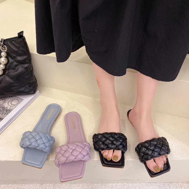 Low Shoes Square Toe Woman's Slippers Slides Fashion 2021 Summer Flat Luxury Rubber Rome PU Shoes Womens Slippers Outdoor Low Sq
Low Shoes Square Toe Woman's Slippers Slides Fashion 2021 Summer Flat Luxury Rubber Rome PU Shoes Womens Slippers Outdoor Low Sq