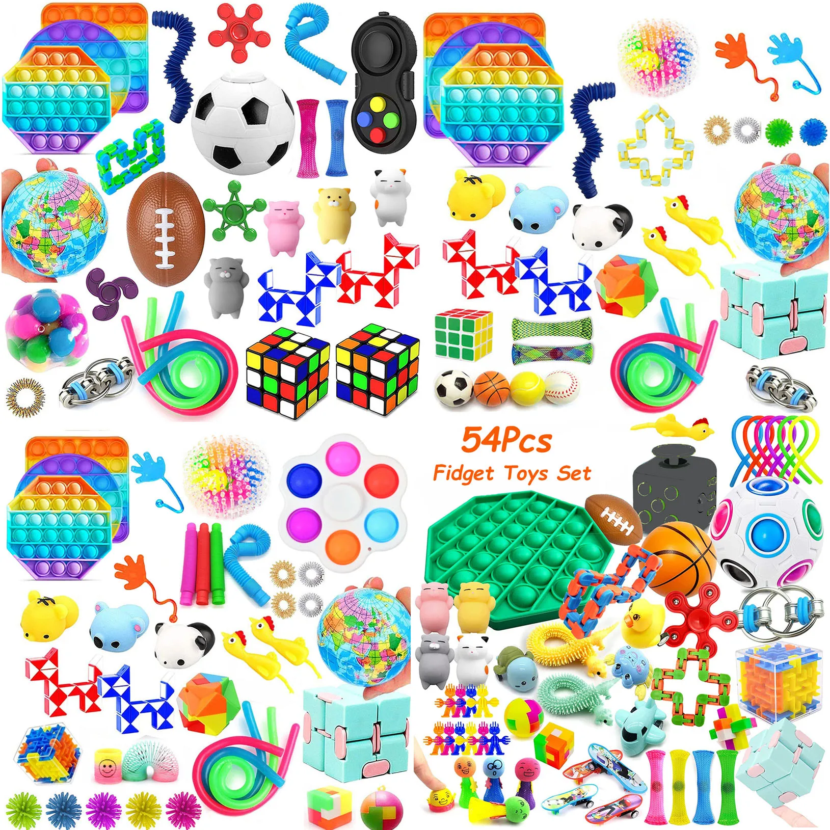 Fidget Toys Set Fidget Pack Cheap Sensory Relieves Stress Anxiety For Kid Simple Dimple Fidget Toy Kit Children Anti-stress Toy
Fidget Toys Set Fidget Pack Cheap Sensory Relieves Stress Anxiety For Kid Simple Dimple Fidget Toy Kit Children Anti-stress Toy