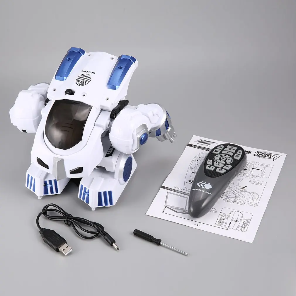 K4 Intelligent Fingerprint Deformation Police RC Robot Walking Dancing Saying Sliding Kid Remote Control Toy Gift
K4 Intelligent Fingerprint Deformation Police RC Robot Walking Dancing Saying Sliding Kid Remote Control Toy Gift
