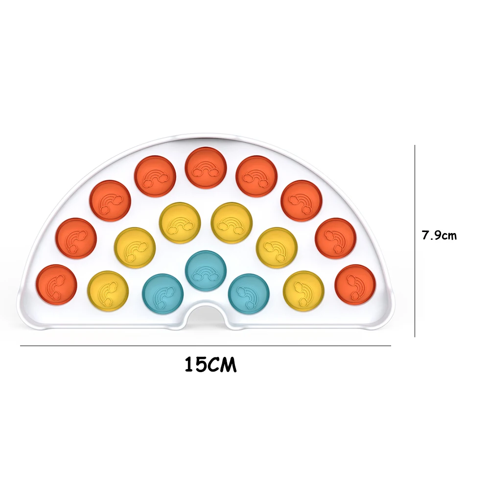 Push Bubble Gadgets Toys Silicone Rainbow Bridge Sensory Stress Relief Toys Relaxation Gadgets Fun Toys for Adults and Children
Push Bubble Gadgets Toys Silicone Rainbow Bridge Sensory Stress Relief Toys Relaxation Gadgets Fun Toys for Adults and Children