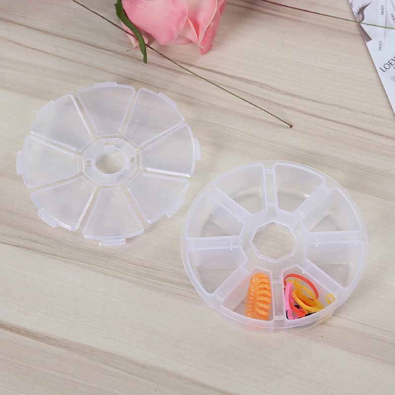 1*Storage Box Plastic Round 8 Grids Desktop Storage Box Travel Cosmetic Jewelry Organizer 100% Brand New And High Quality
1*Storage Box Plastic Round 8 Grids Desktop Storage Box Travel Cosmetic Jewelry Organizer 100% Brand New And High Quality